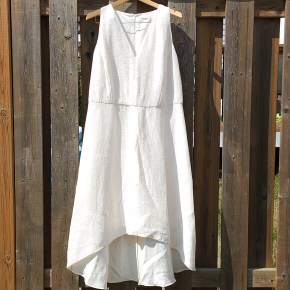 ELEGANT Rachel Roy High Low Dress Women's Size 14W BNWT Cream - Picture 1 of 7